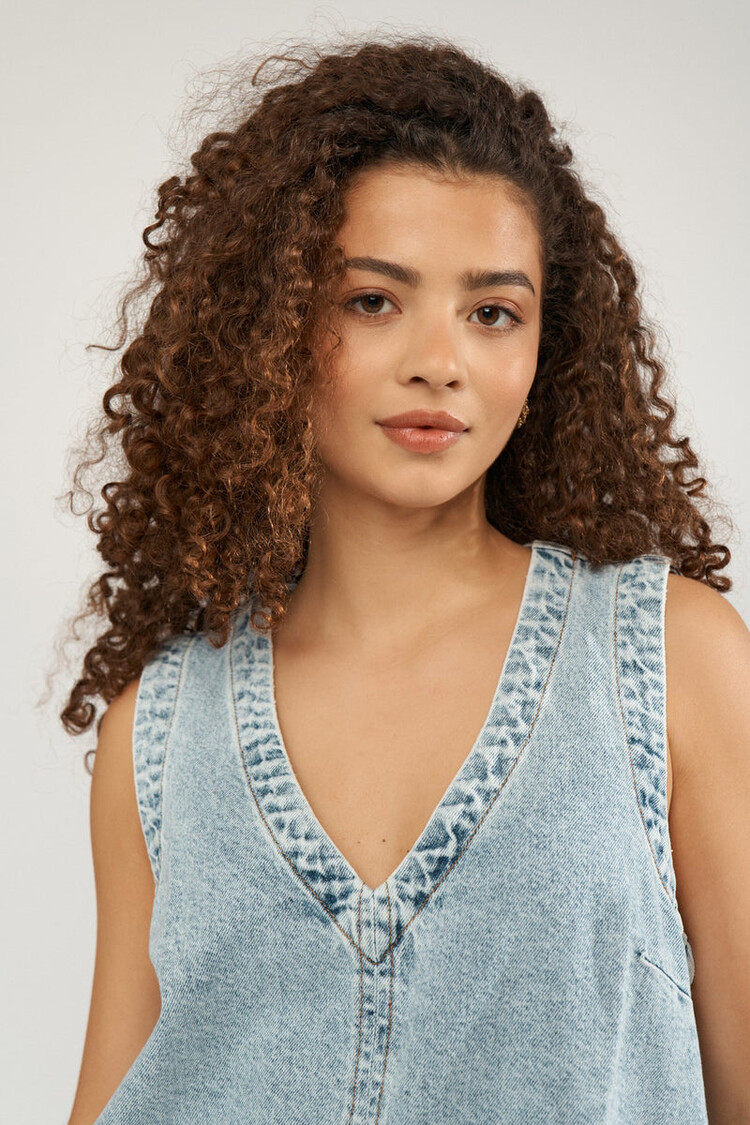Nümph NUIRINA DRESS Light Blue Stonewash Denim