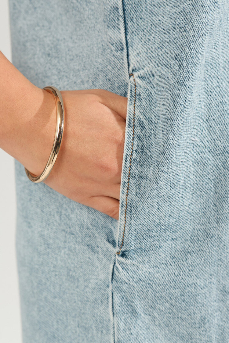 Nümph NUIRINA DRESS Light Blue Stonewash Denim