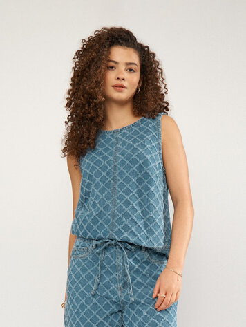 Nümph NUEMILIA TOP Medium Blue Denim