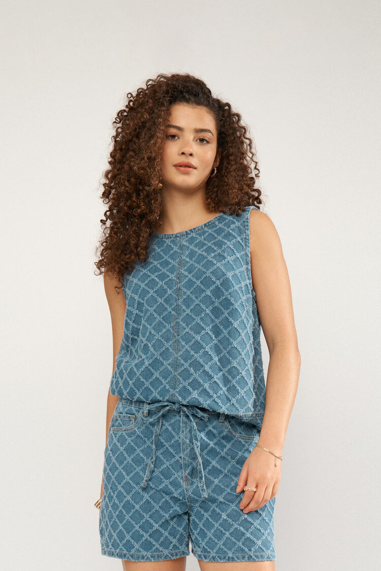 Nümph NUEMILIA TOP Medium Blue Denim