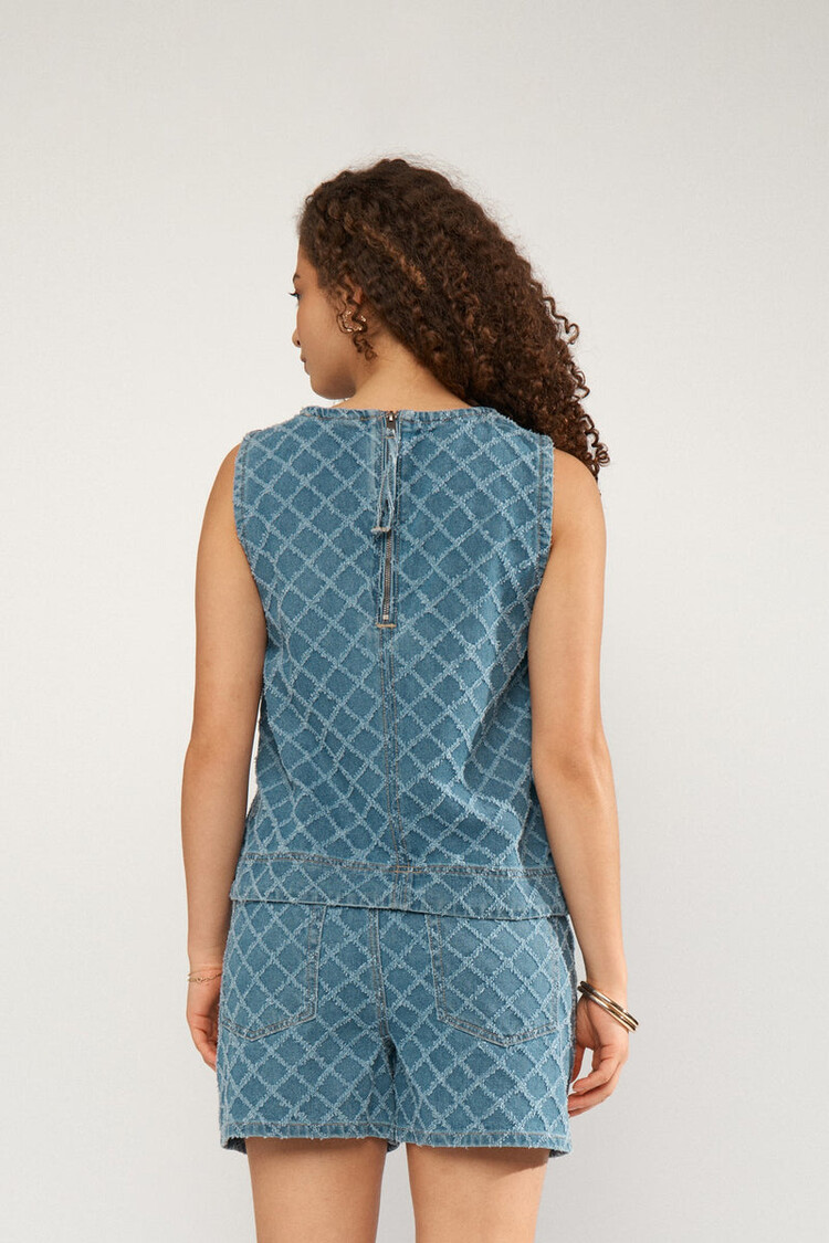 Nümph NUEMILIA TOP Medium Blue Denim