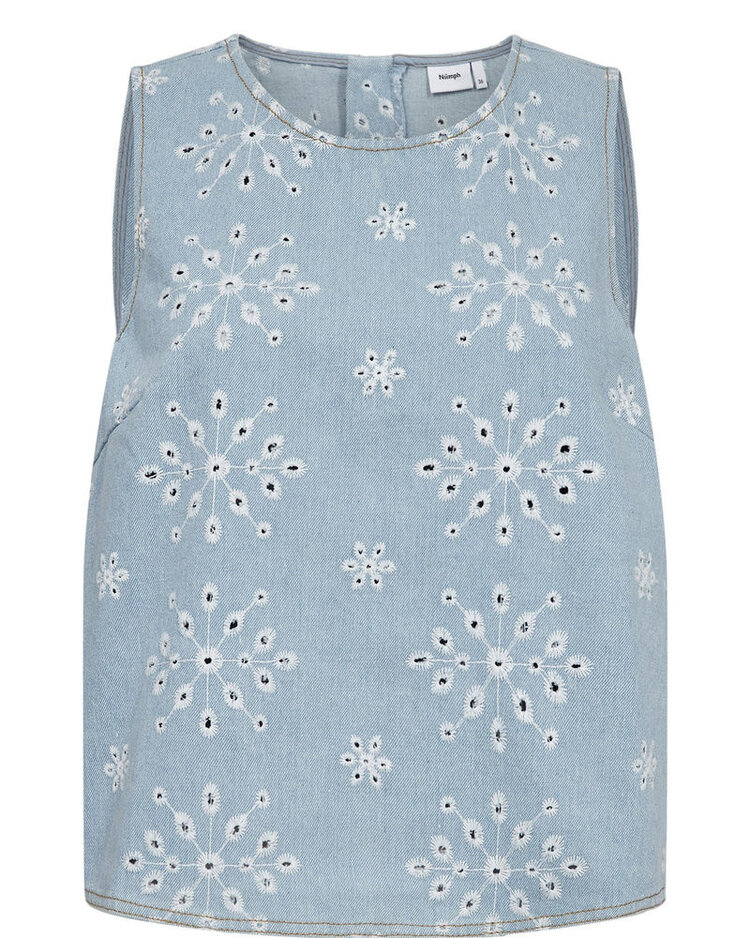 Nümph NUDELILAH TOP Light Blue Denim
