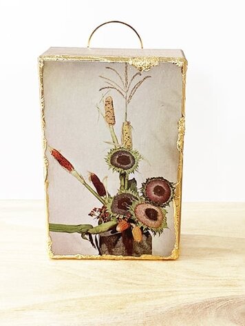 Studio The cube Vintage Block Dried vintage flowers