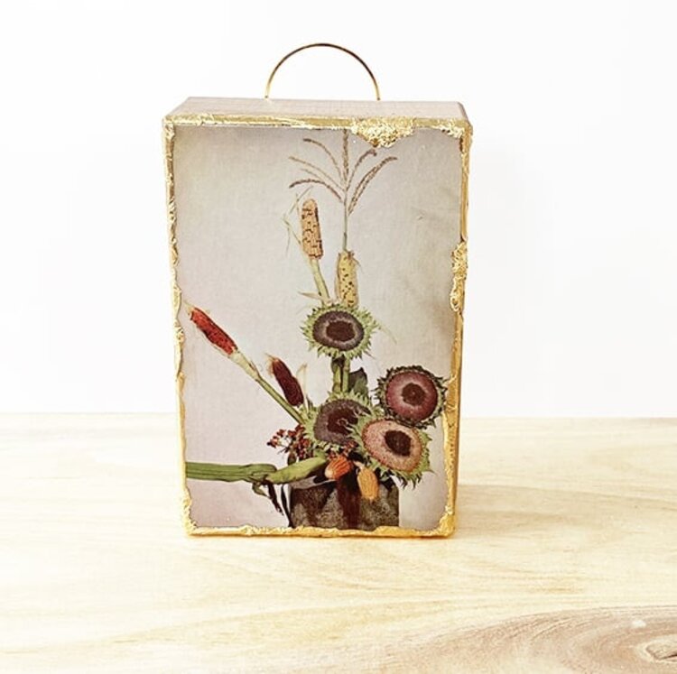 Studio The cube Vintage Block Dried vintage flowers