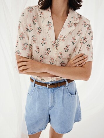 MSCH MSCHSaphina HW Shorts Light Blue Wash