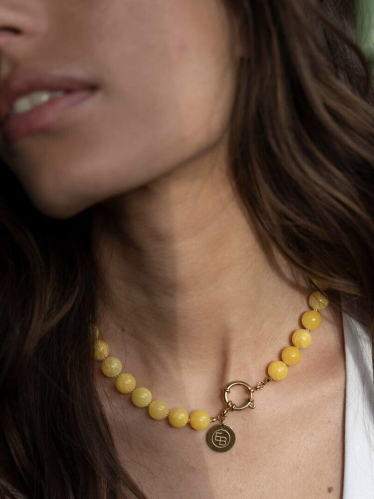 Ellen Beekmans Ketting Gemstone Geel