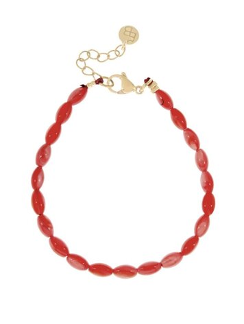 Ellen Beekmans Schelpen armband Rood