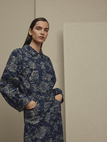 MSCH MSCHTita Shirt Mid Blue Flower