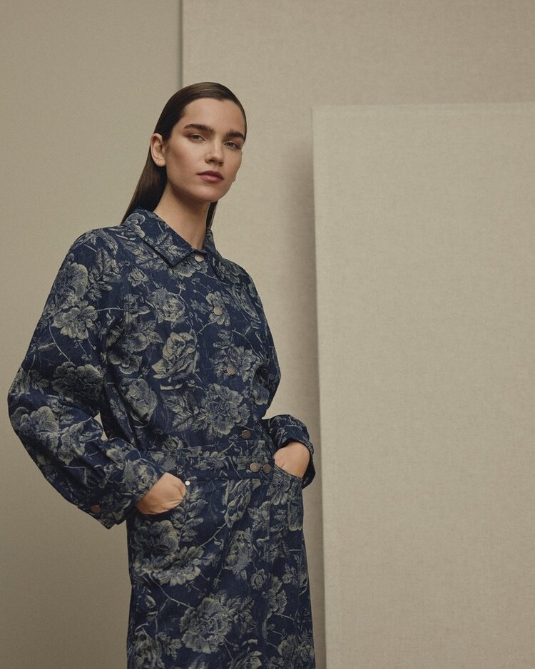 MSCH MSCHTita Shirt Mid Blue Flower