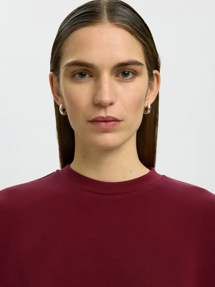Selected SLWOVERSIZED TENNY TEE Tawny Port