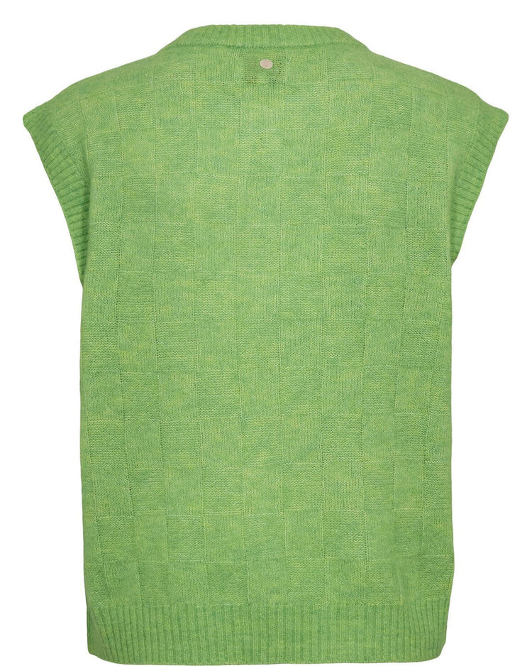 Nümph NURIETTE CHECK VEST Jasmine Green