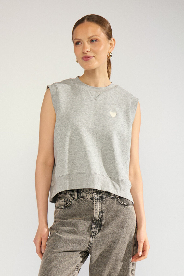 Nümph NUNATHALIE VEST Medium Grey melange