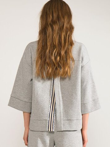Nümph NUNATHALIE SWEAT Medium Grey Melange