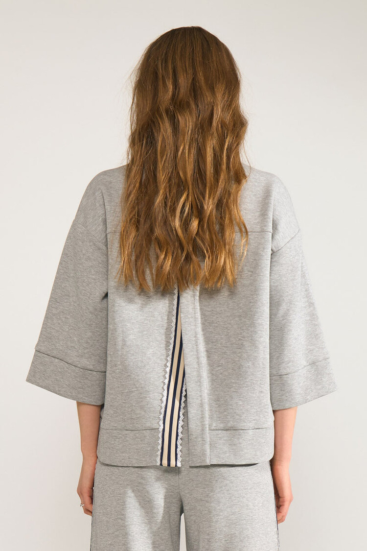 Nümph NUNATHALIE SWEAT Medium Grey Melange