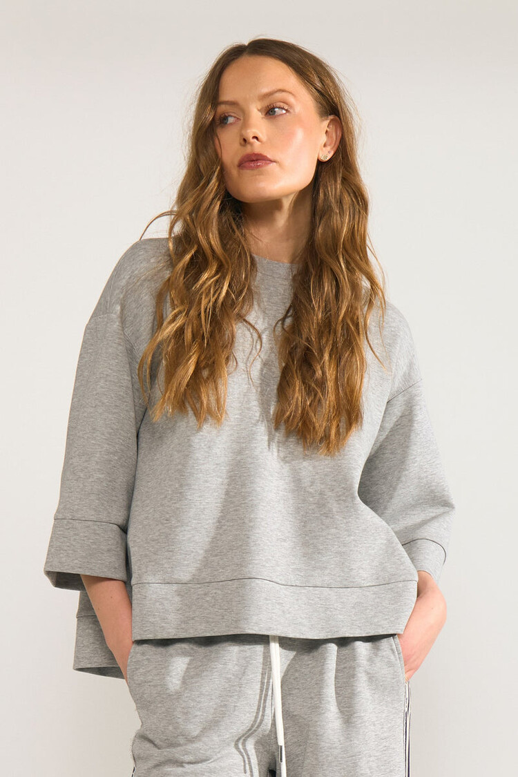 Nümph NUNATHALIE SWEAT Medium Grey Melange