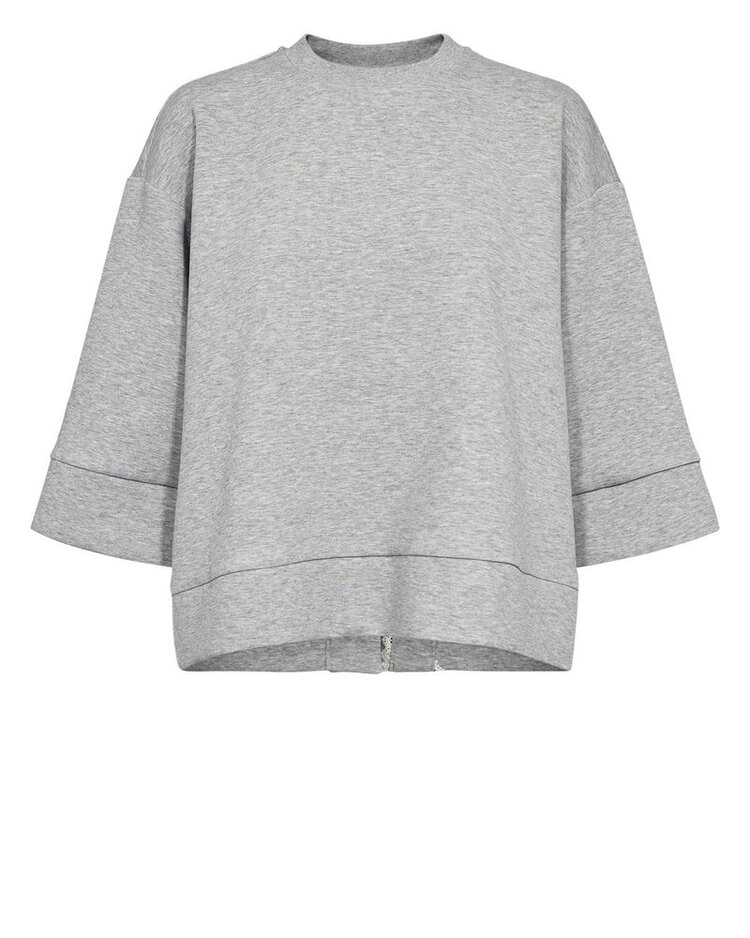 Nümph NUNATHALIE SWEAT Medium Grey Melange