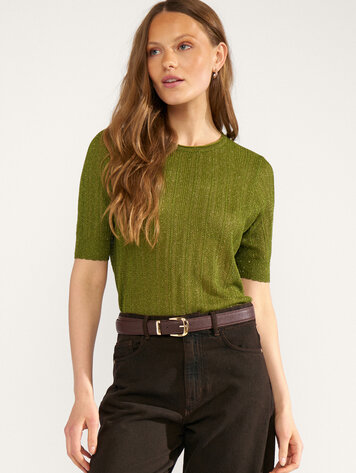 Nümph NUMISLA PULLOVER Calla Green