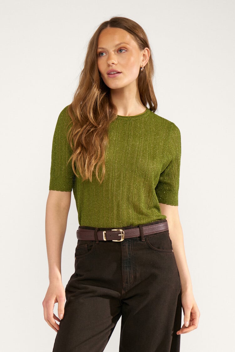 Nümph NUMISLA PULLOVER Calla Green