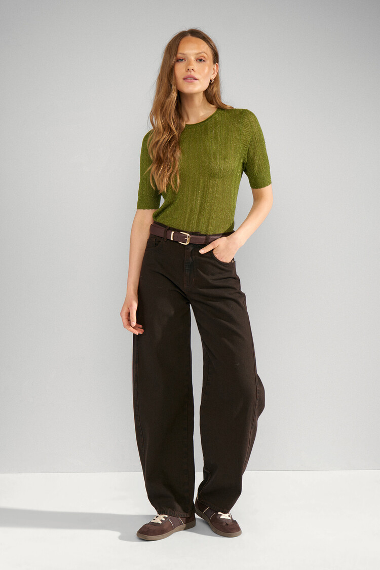 Nümph NUMISLA PULLOVER Calla Green