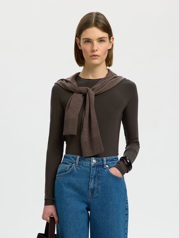 Selected SLWMANJA LS O-NECK Delicioso