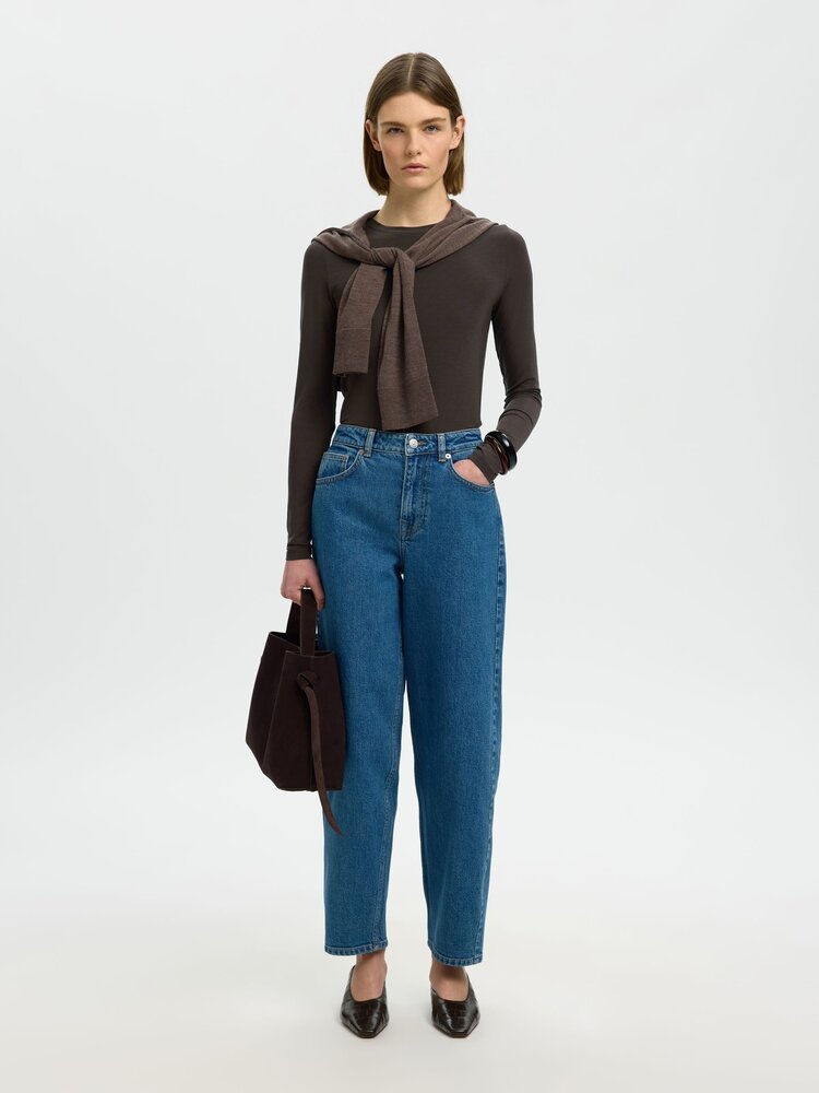 Selected SLWMANJA LS O-NECK Delicioso