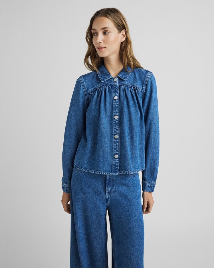 MSCH MSCHAgo Rue Shirt Mid Blue Wash