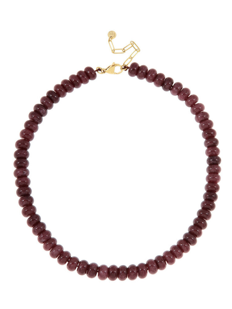 Ellen Beekmans Ketting Gemstone Aubergine