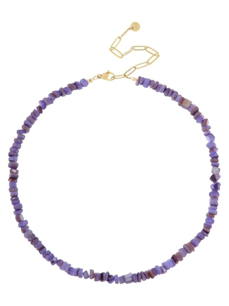 Ellen Beekmans Ketting Gemstone Paars