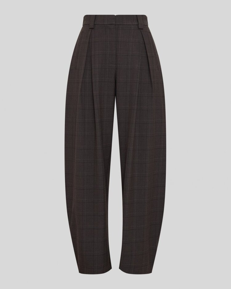 MSCH MSCHJohnna HW Barrel Pants CHK