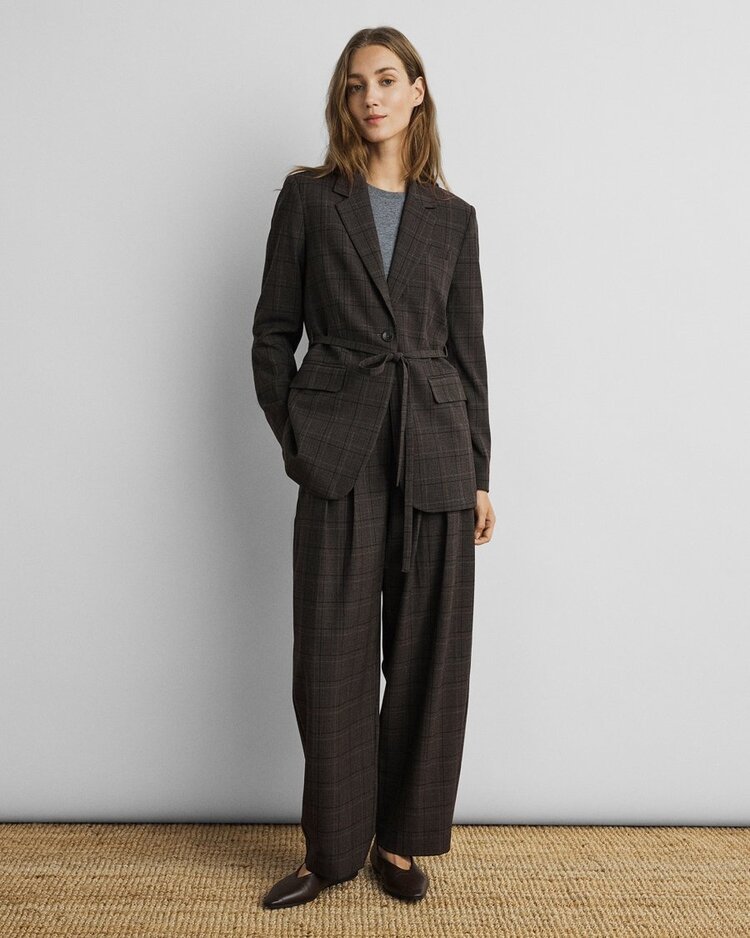MSCH MSCHJohnna HW Barrel Pants CHK
