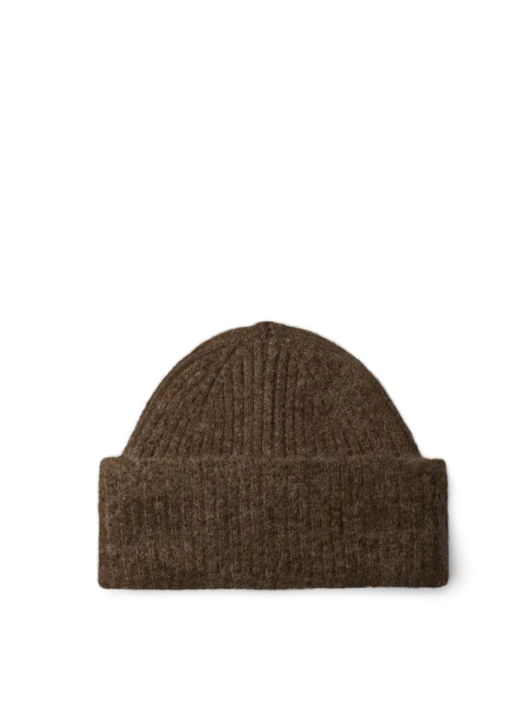 Selected SLWLULU WOOL BLEND KNIT BEANIE Dachshund Melange