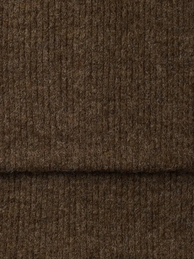 Selected SLWLULU WOOL BLEND NARROW KNIT SCARF Dachshund /melange