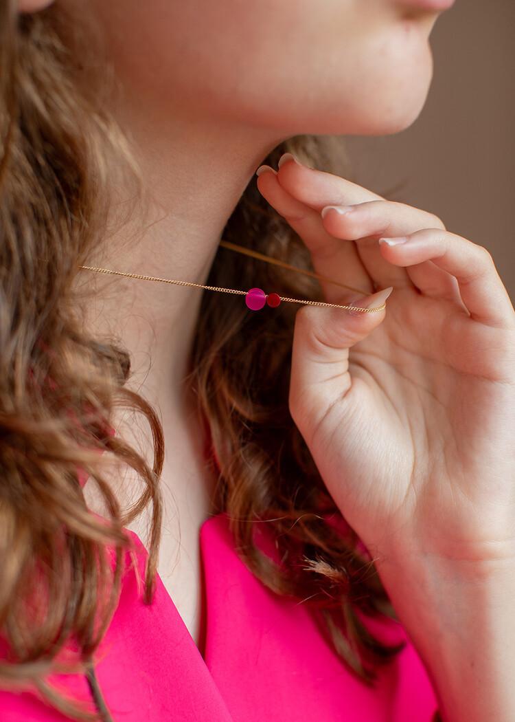 Turina Jewellery Ketting Mini Cerise Gold