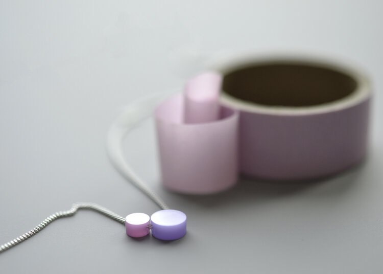 Turina Jewellery Ketting Mini Lilac Silver