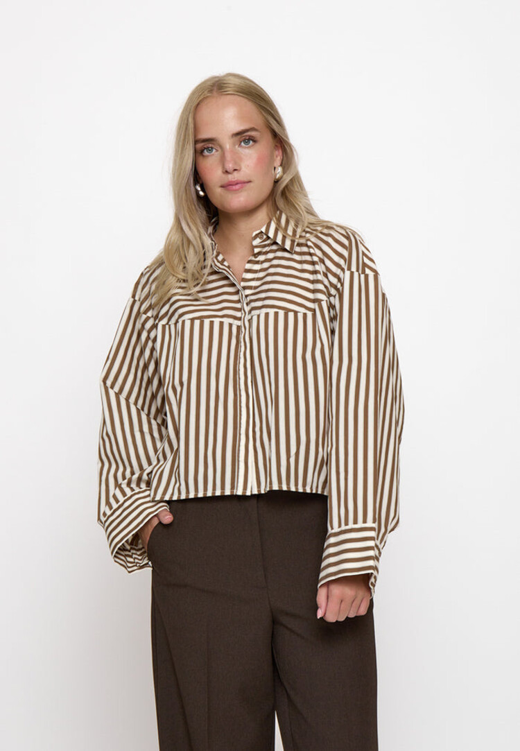 Peppercorn PCSadie Shirt Toffee Stripe