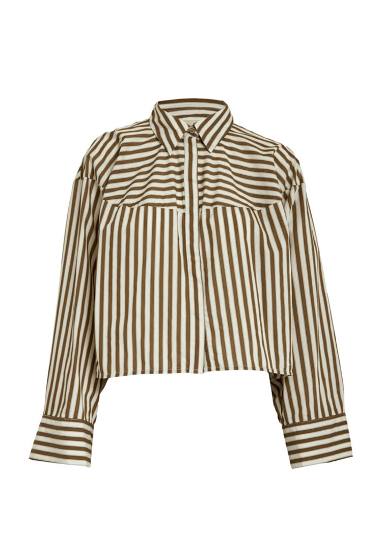 Peppercorn PCSadie Shirt Toffee Stripe