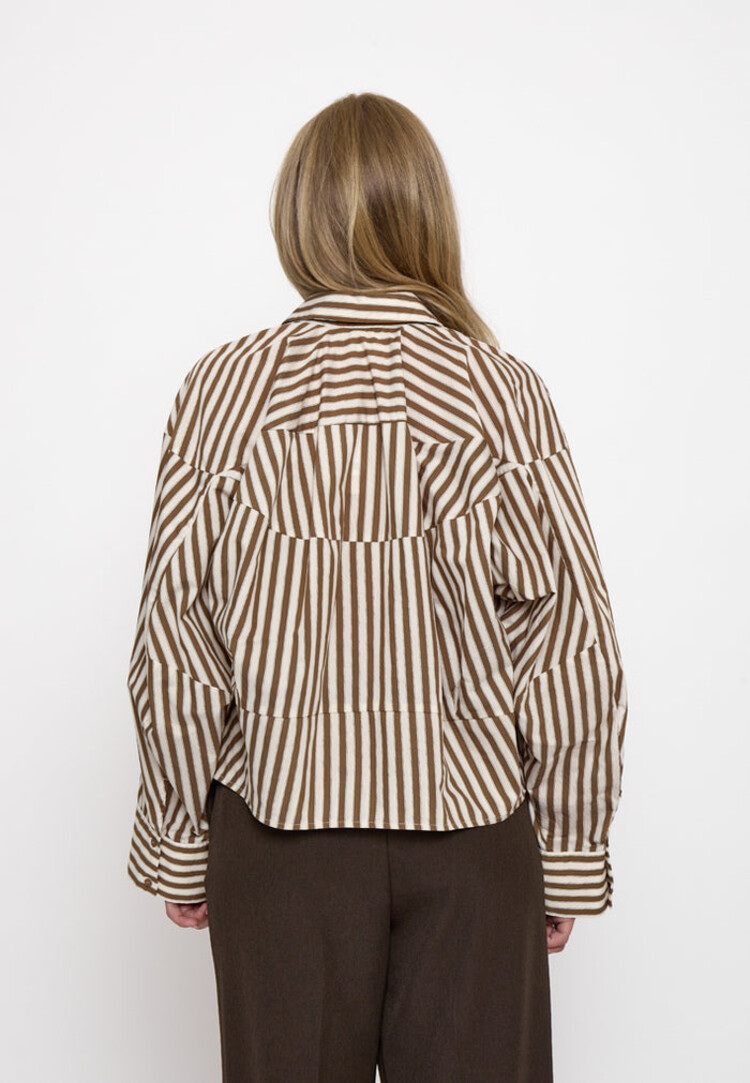 Peppercorn PCSadie Shirt Toffee Stripe