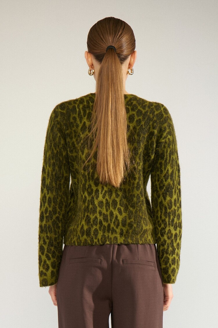 Nümph NURIETTE LEO PULLOVER Calla Green
