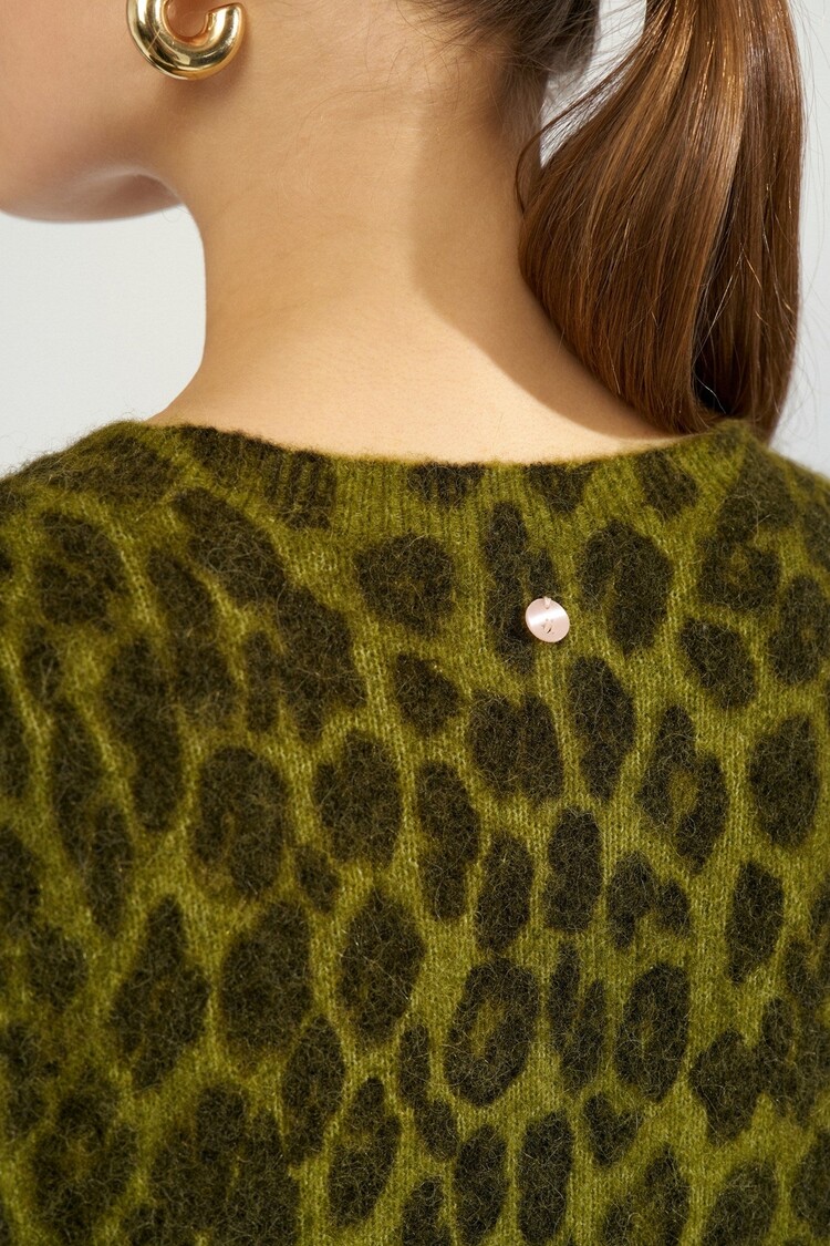 Nümph NURIETTE LEO PULLOVER Calla Green