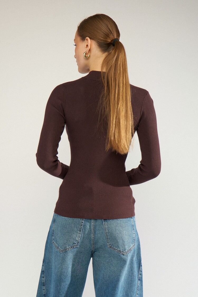 Nümph NUBIA LS PULLOVER  Black Coffee