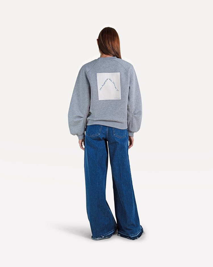 Another-Label ALNiya Written sweat Dark Grey Melee