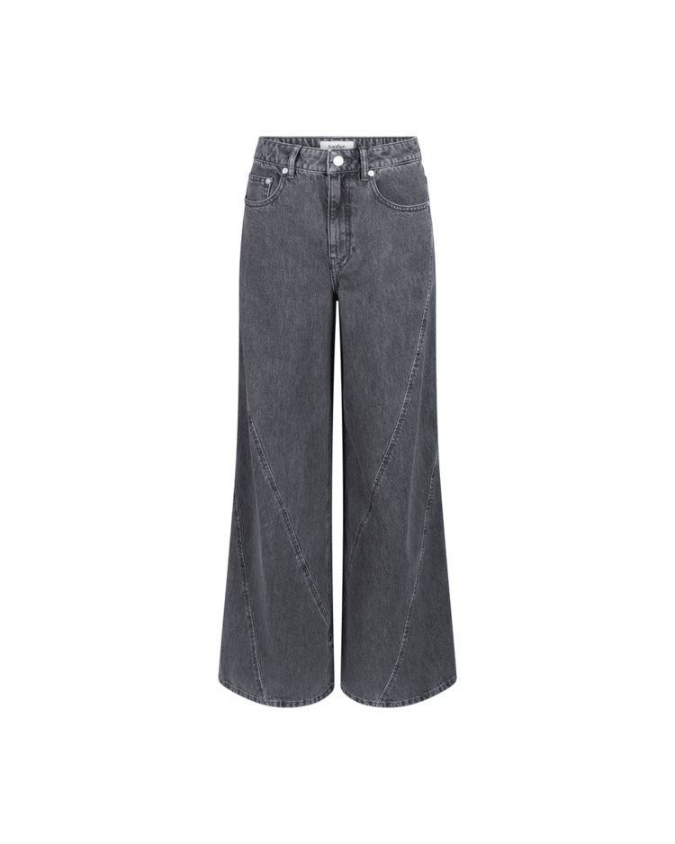 Another-Label ALMoore denim wide pants Dark Grey