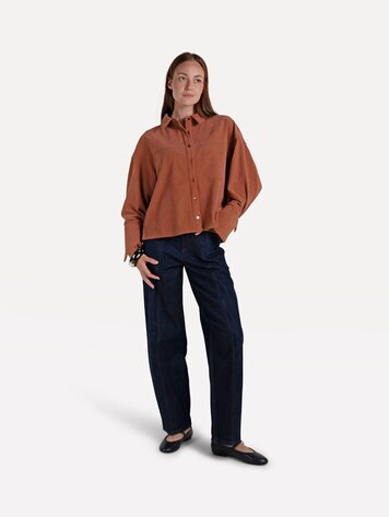 Another-Label ALAgathe cord shirt Gingerbread