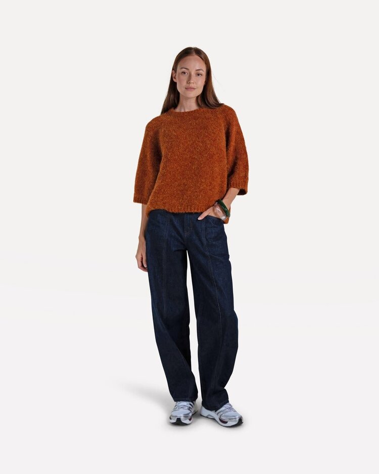 Another-Label ALBrune knitted pull s/s Ginger Bread Melee