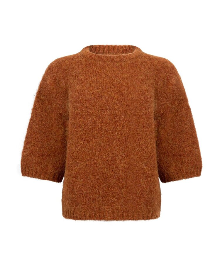 Another-Label ALBrune knitted pull s/s Ginger Bread Melee