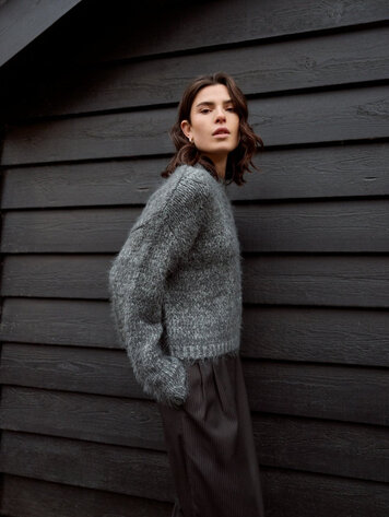 Another-Label ALLottie knitted pull l/s Grey Melee