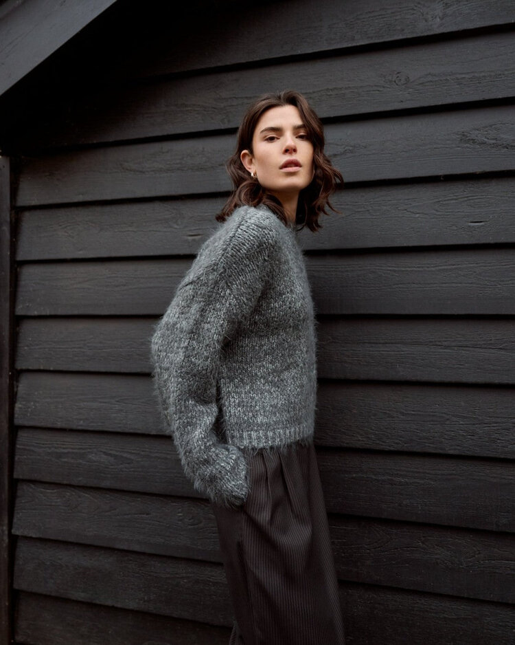 Another-Label ALLottie knitted pull l/s Grey Melee