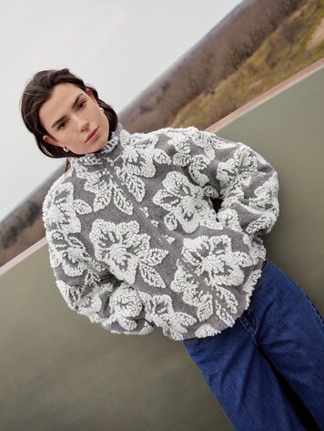 Another-Label ALSara jacket Grey White Bloom