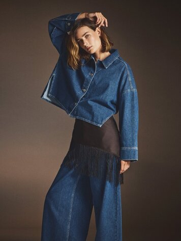 MSCH MSCHLoa Lis Denim Shirt Mid Blue Wash