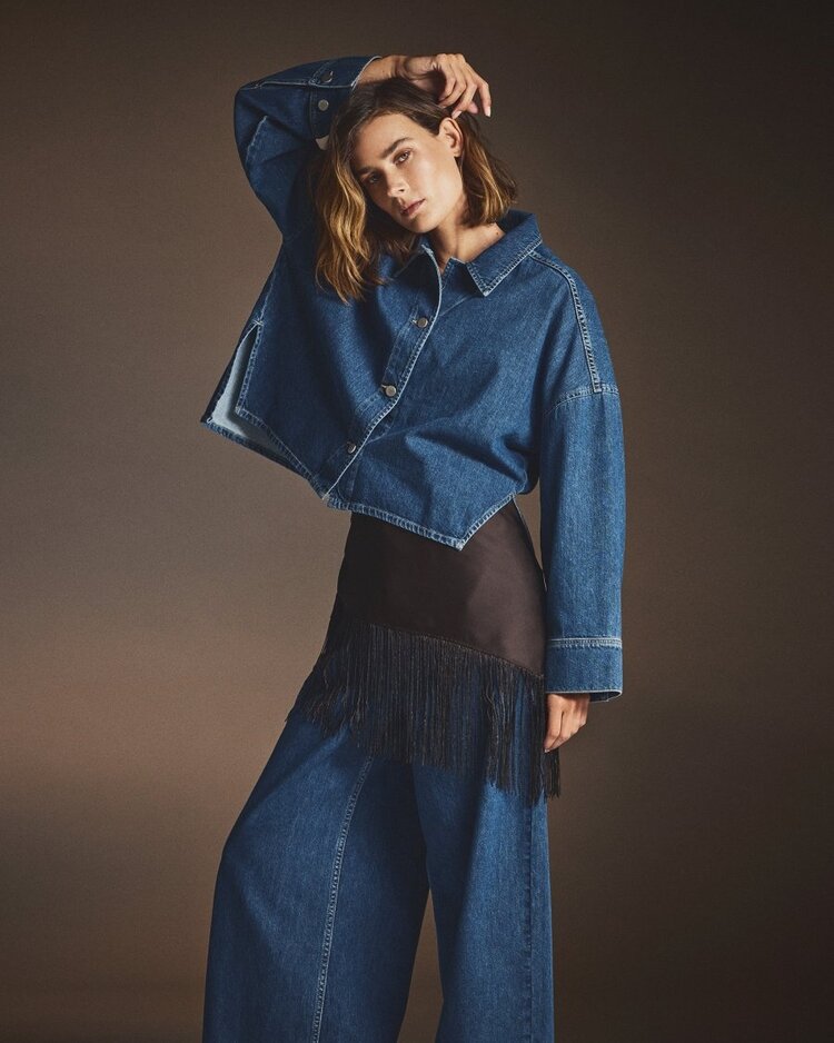 MSCH MSCHLoa Lis Denim Shirt Mid Blue Wash
